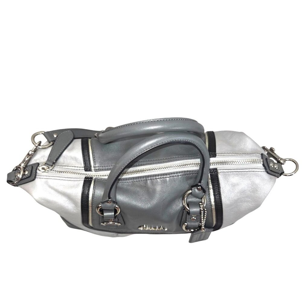 Coach 2012 Ashley Spectator 2-Way Gray Leather Satchel Bag Purse F17455 - Picture 6 of 16